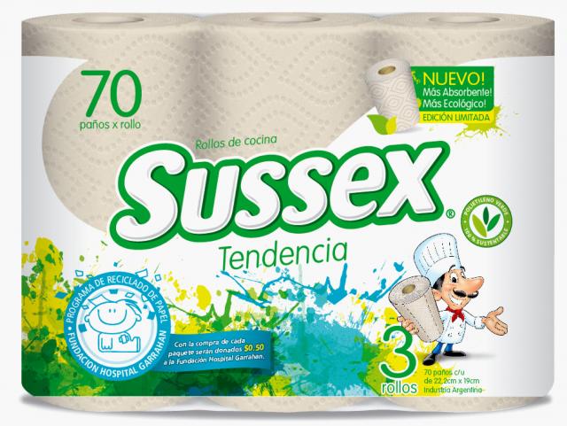 Producto Reciclado - rollos SUSSEX TENDENCIA